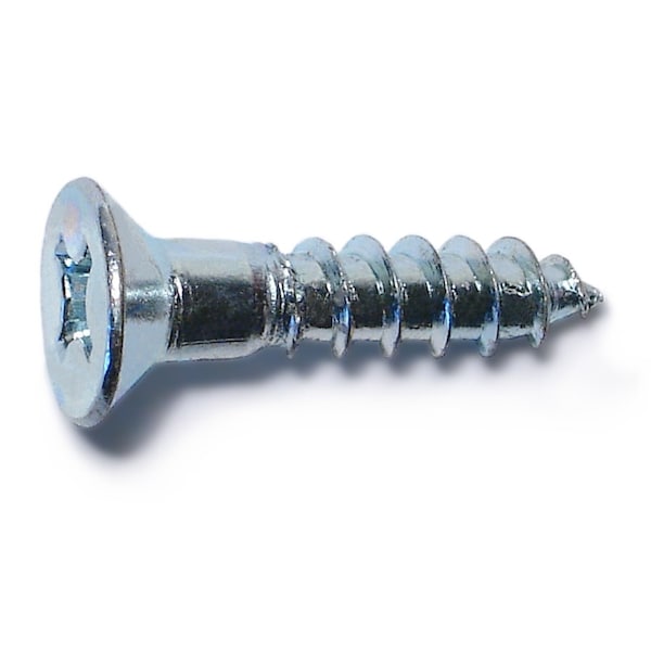 Midwest Fastener Wood Screw, #12, 1 in, Zinc Plated Steel Flat Head Phillips Drive, 100 PK 02591 - main